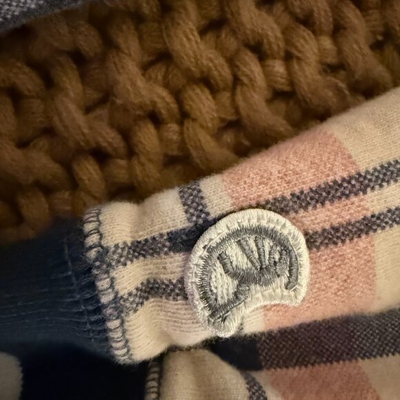 Todd Snyder Blue and Pink Plaid Sweatshirt - Picture 4 of 9